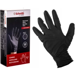 SCHMITH RĘKAWICZKI NITRYLOWE BLACKGRIP XXL 50 SZT SCHMITH RĘKAWICZKI NITRYLOWE BLACKGRIP XXL 50 SZT