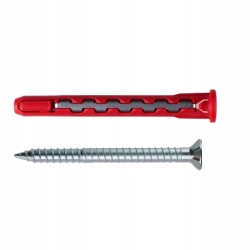 Fischer kołek rozporowy fi 10 + wkręt HybridPower 90 mm płaski mocownaia TV