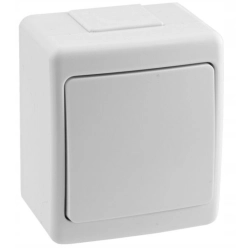 Wyłącznik schodowy Klasyczny Pawbol biały D.3110W