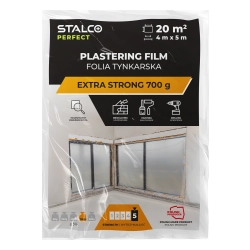 FOLIA TYNKARSKA EXTRA STRONG 4×5M STALCO WYTRZYMAŁA OCHRONA PODCZAS REMONTU