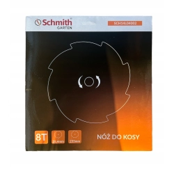 SCHMITH NÓŻ TARCZA DO KOSY 8 ZĘBÓW 255MM OTWÓR 25,4MM
