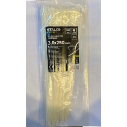 STALCO OPASKA ZACISKOWA 3,6 mm x 250 mm 100szt