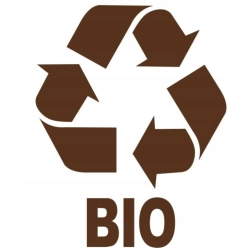 NAKLEJKA NA POJEMNIK DO SEGREGACJI ŚMIECI BIO