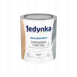 Emalia akrylowa do drewna i metalu Jedynka Deco&Protect biała 0,7 l