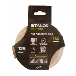 STALCO KRĄŻEK ŚCIERNY SIATKOWY 125MM GR. 180 RZEP DO SZLIFOWANIA - 5 SZTUK