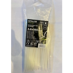 STALCO OPASKA KABLOWA BIAŁA 3,6 mm x 180 mm 100szt