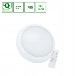 NYMPHEA CITY PRO 2 18/24W CCT 230V 120st IP65 IK08 FI320x80mm BIAŁY okrągła