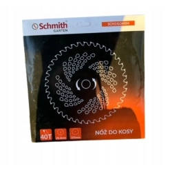 SCHMITH NÓŻ DO KOSY SPALINOWEJ 40 ZĘBÓW 255MM OTWÓR 25,4MM