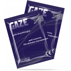GAZE GAZIK DEZYNFEKCYJNY ANTYBAKTERYJNY 10 SZT GAZE GAZIK DEZYNFEKCYJNY ANTYBAKTERYJNY 10 SZT