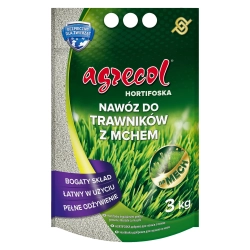 Agrecol Nawóz do trawnika zwalcz. Mech 3 kg [014892]