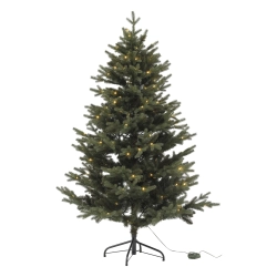 Naturalnie wyglądająca choinka z lampkami 150 cm