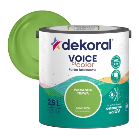 Farba kolorowa Dekoral Voice of Color wiosenna trawa 2,5 l