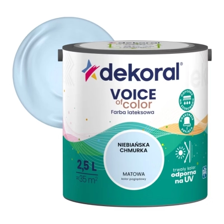 Farba kolorowa Dekoral Voice of Color niebiańska chmurka 2,5 l