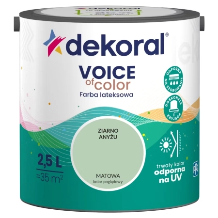 Farba kolorowa Dekoral Voice of Color ziarno anyżu 2,5 l