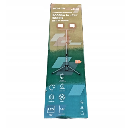 STALCO HALOGEN NAŚWIETLACZ LED 2X50W (100W) NA STATYWIE