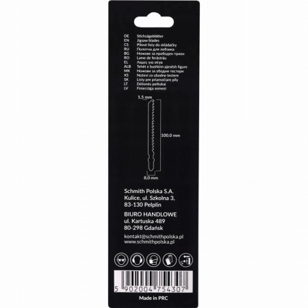 Brzeszczoty do wyrzynarki HCS 50CRV 100mm 6TPI 2sz