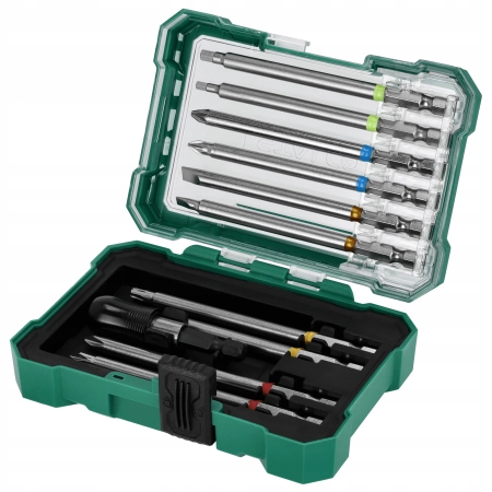 STALCO ZESTAW BITÓW 100MM Z ADAPTEREM 11 ELEMENTÓW