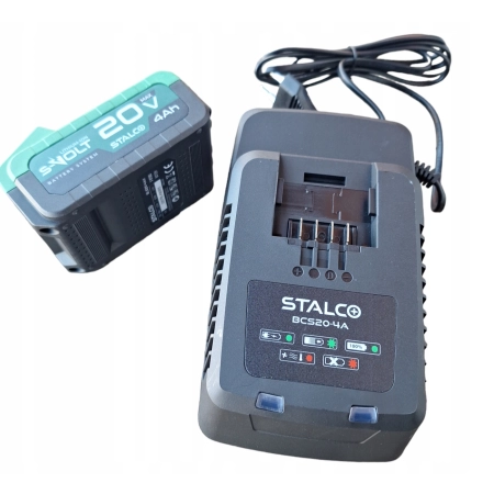 STALCO ŁADOWARKA AKUMULATORÓW BATERII S-VOLT BCS20-4A + AKUMULTOR 4AH — zestaw 2 produktów