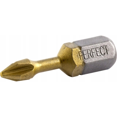 Końcówka bit 1/4” - blister PH3x25mm titanium 2szt