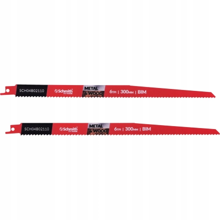 SCHMITH BRZESZCZOT DO PIŁY SZABLASTER 300MM 6TPI BI-METAL 2 SZT