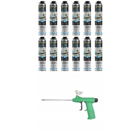 PIANA PIANKA NISKOPRĘŻNA PISTOLETOWA -10°C UNIWERSALNA STALCO + PISTOLET — zestaw 13 produktów
