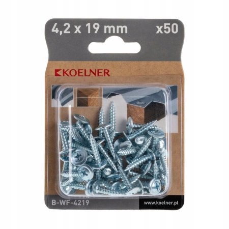 WKRĘTY ocynk blacha 4,2x19mm 50szt