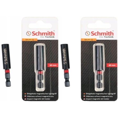 SCHMITH UDAROWY UCHWYT MAGNETYCZNY DO BITÓW NA BITY BIT 60MM ZESTAW 2 — zestaw 2 szt.