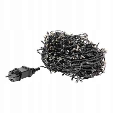 EKVIP LAMPKI CHOINKOWE LED 100 m IP44 1000 LED CIEPŁA BIAŁA