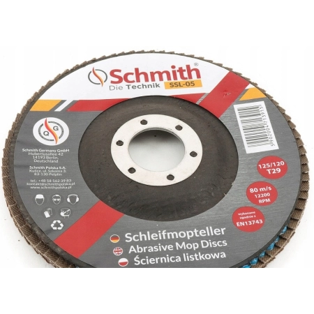 Ściernica Schmith SSL-05 125 mm P120