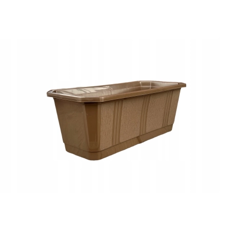 Skrzynka balkonowa Verdenia S 40 x 17 cm brązowa doniczka