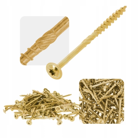 WKRĘTY WKRĘT DO WIĘŹBY DACHOWEJ 6 x 100mm 100szt CIESIELSKI