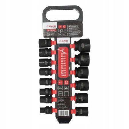 SCHMITH NASADKI UDAROWE 12-KĄTNE KRÓTKIE 1/2"10-32mm 14SZT
