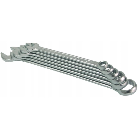 Klucz oczkowo-płaski kpl. 12szt 6-22 mm zestaw narzędzi Mega 35012H