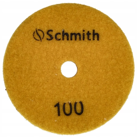 TARCZA DIAMENTOWA POLERSKA DYSK DO SZLIFOWANIA NA MOKRO 100mm #100 SCHMITH
