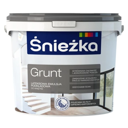 Farba gruntująca Śnieżka 5 l biała