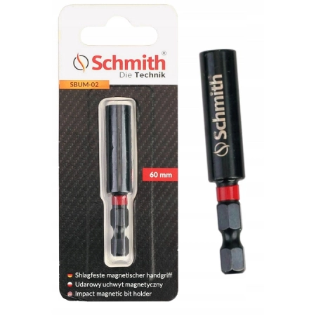 SCHMITH UDAROWY UCHWYT MAGNETYCZNY DO BITÓW NA BITY BIT 60MM ZESTAW 3 — zestaw 3 szt.