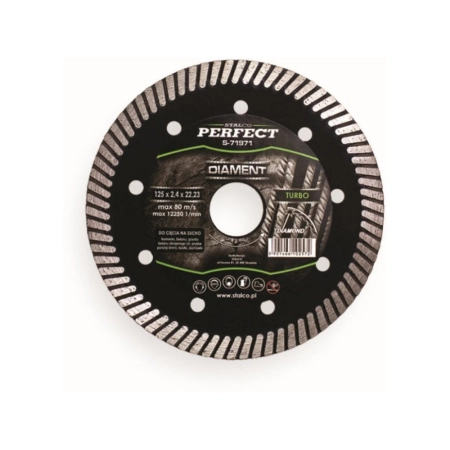 Tarcza diamentowa Stalco S-71971 125x22,2 mm TURBO