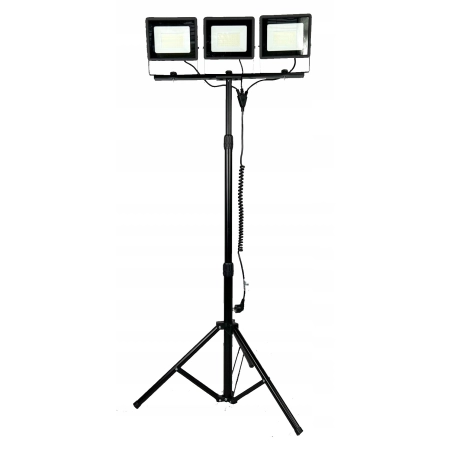 Naświetlacz LED 3x50W ZE statywem LAMPA LEDOWA NA STATYWIE HALOPAK HALOGEN