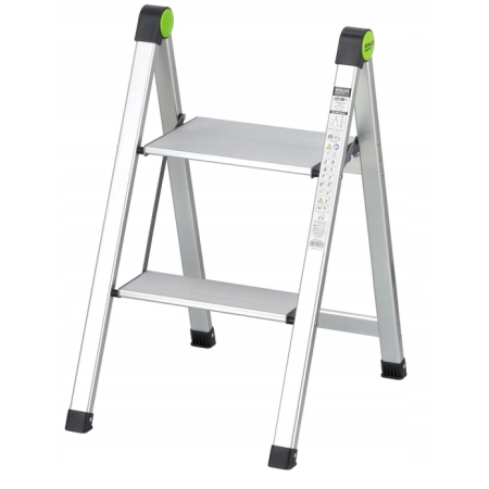 DRABINA DRABINKA DOMOWA SKŁADANA MINI SLIM 2 STOPNIE 150 KG STALCO