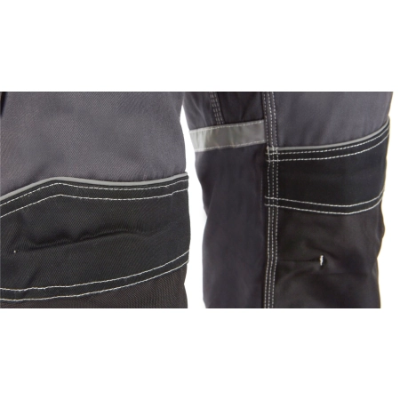 Spodnie ogrodniczki Stalco ALLROUND LINE szaro-czarne r. XXL S-44451