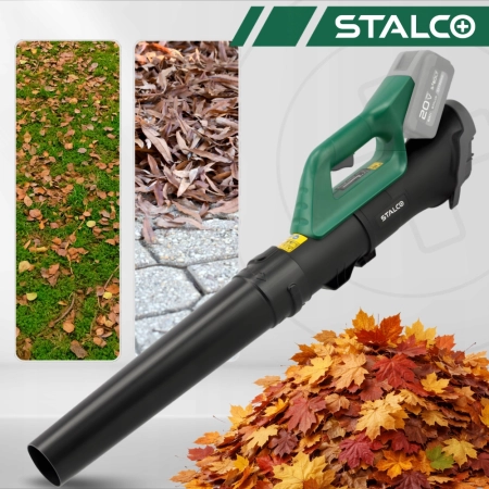 STALCO DMUCHAWA DO LIŚCI AKU BLS20-140 + BATERIA 4AH + ŁADOWARKA — zestaw 3 produktów