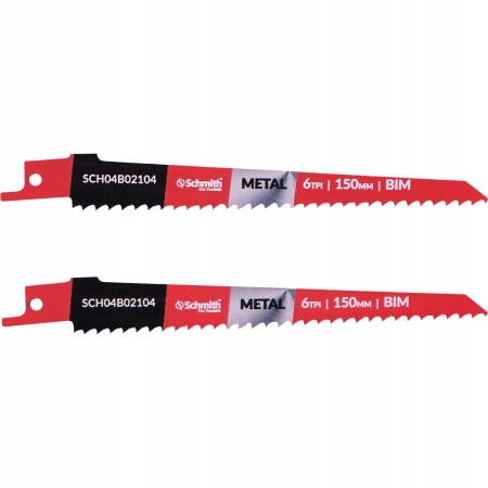 SCHMITH BRZESZCZOT DO PIŁY SZABLASTER 150MM 6TPI DO METALU 2 SZT
