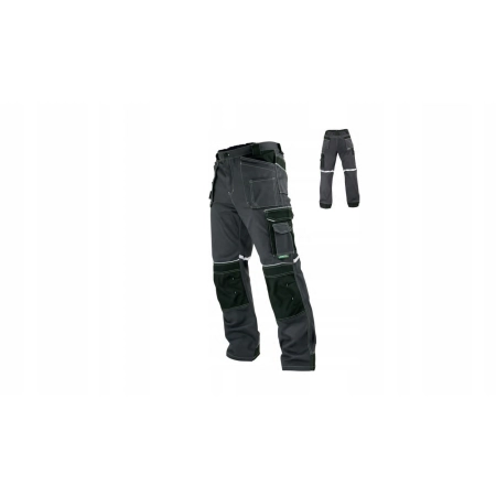 Spodnie ogrodniczki Stalco ALLROUND LINE szaro-czarne r. XXL S-44451