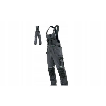 Spodnie ogrodniczki Stalco ALLROUND LINE szaro-czarne r. XXL S-44451