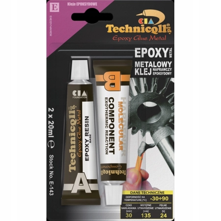 Technicqll Klej epoksydowy metalowy 2x 20 ml