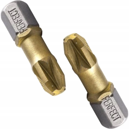 KOŃCÓWKA DO WKRĘTARKI BIT PZ2X25MM TITANIUM (2SZT)