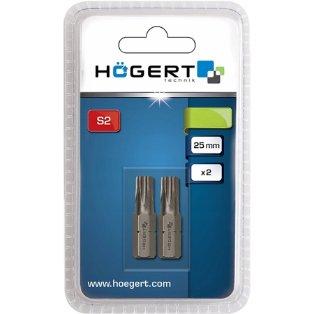 Końcówki wkrętakowe Hoegert Technik HT1S362 25 mm 2 sztuki