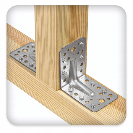 Kątownik ciesielski Wkręt-Met wzmocniony ocynk 105x90 mm 1 szt.
