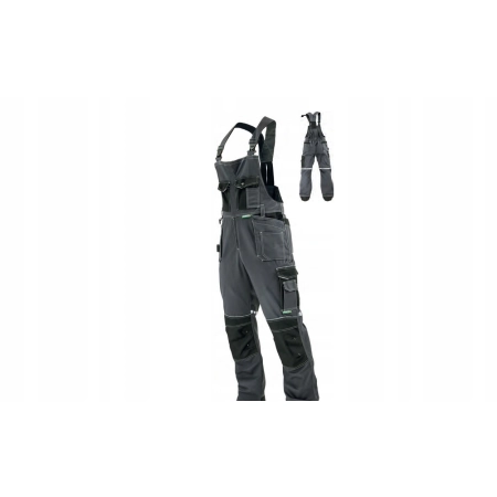 Spodnie ogrodniczki Stalco ALLROUND LINE szaro-czarne r. XXL S-44451