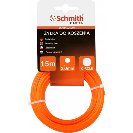 SCHMITH ŻYŁKA OKRĄGŁA DO PODKASZARKI 2,0MM X 15M KOSY